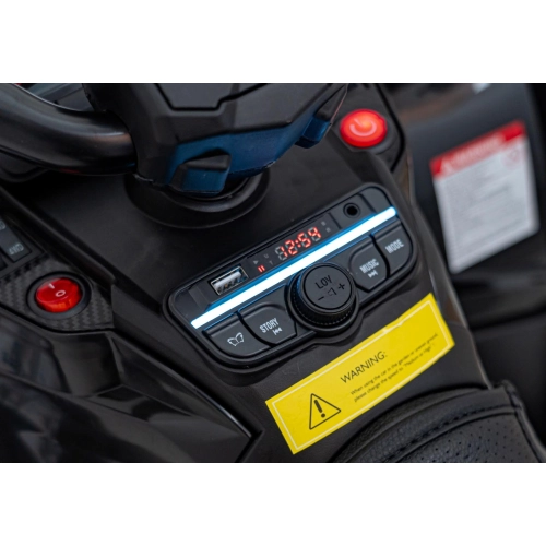 Quad na akumulator dla dzieci Can Am Outlander ATV z pilotem Czarny DK-CA005.2.4GHZ